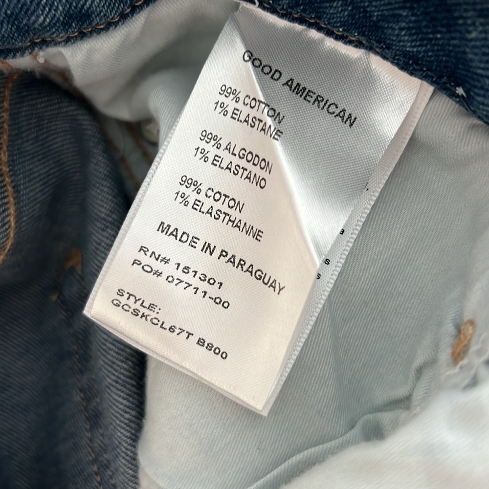 NWT Good American Good Curve‎ Skinny Crop - Picture 9 of 9